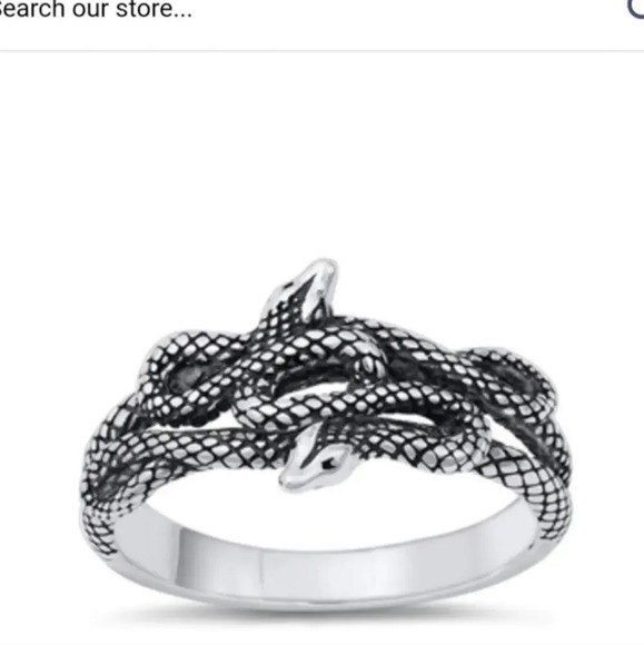 Sterling Silver Snake Ring‎ NEW - Picture 1 of 9